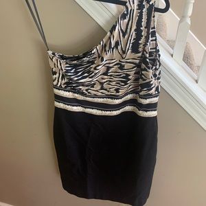 BCBG off shoulder dress